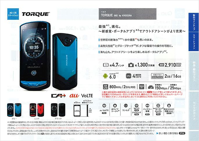 TORQUEの当時のカタログ