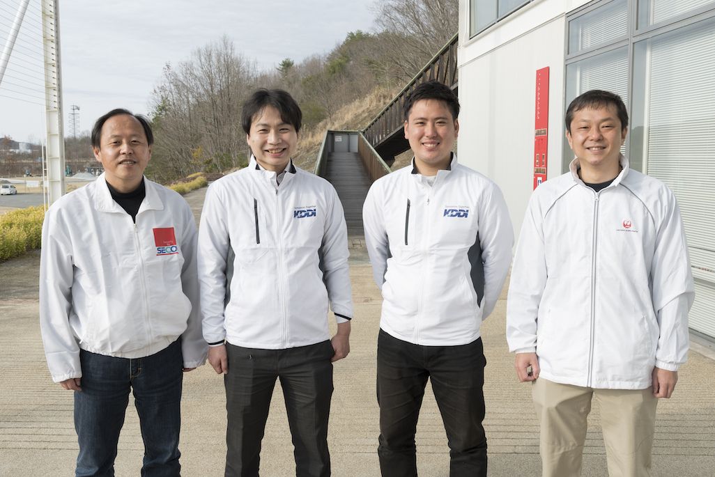 ドローン実証実験の参加メンバー