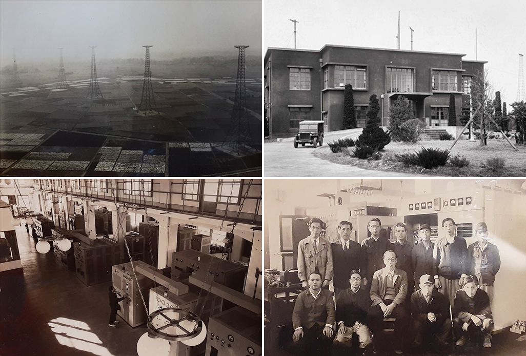 昭和初期の八俣送信所（現KDDI 八俣送信所）