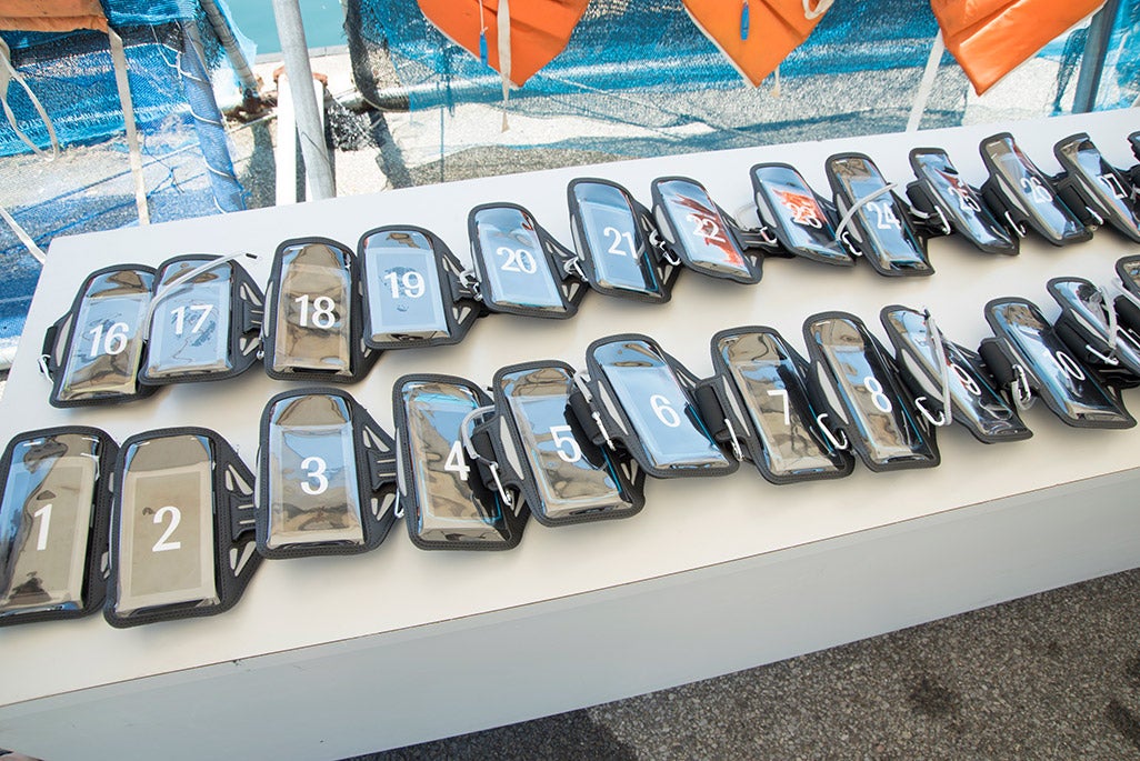 今回のイベントのために用意されたTORQUE G02は約30台。初代G01ユーザーはもちろん、G02ユーザーも、アップデートされたばかりの最新OSが体験できるように準備された