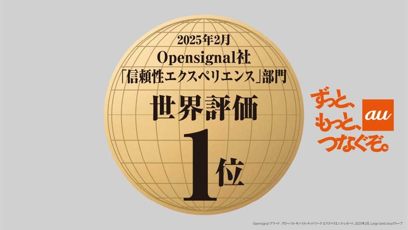 Opensignal社「信頼エクスペリエンス」部門 世界評価1位
