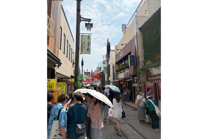観光客で賑わう鎌倉市