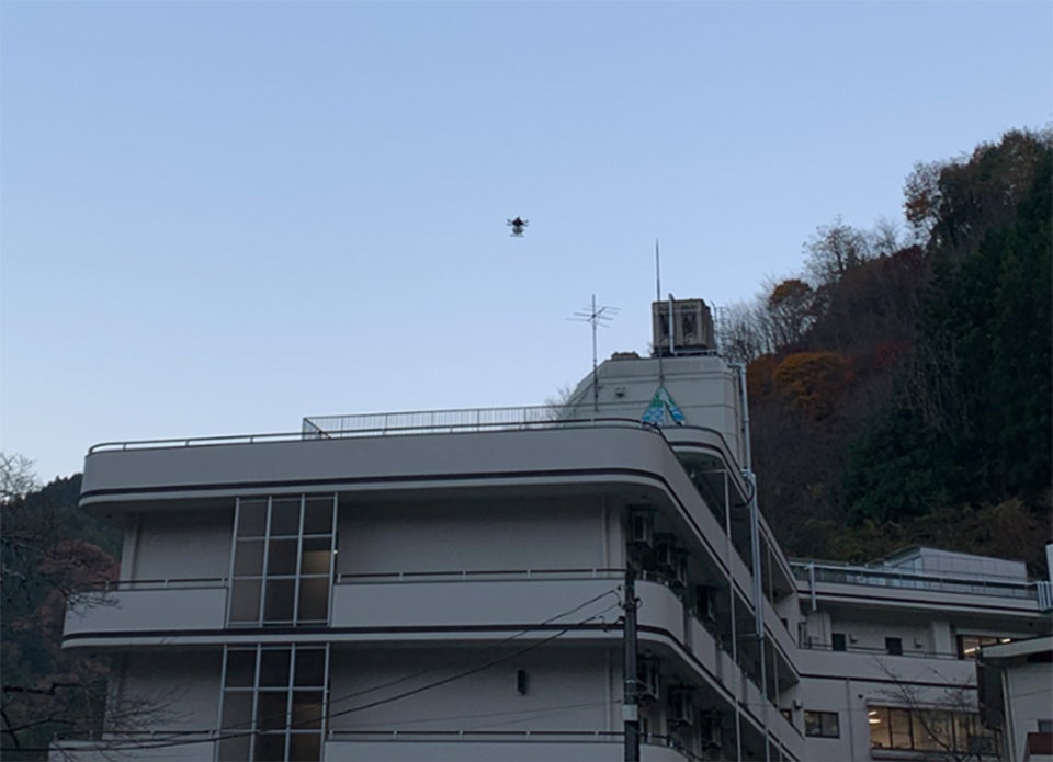 2023年12月の檜原村での実証実験の様子