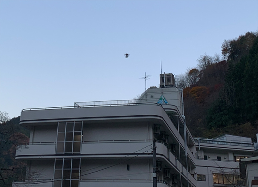 2023年12月の檜原村での実証実験の様子