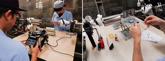 大容量のケーブルの根幹は髪の毛の細さほどの光ファイバー。揺れる船の上で精密な作業を行う