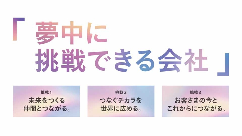 夢中に挑戦できる会社