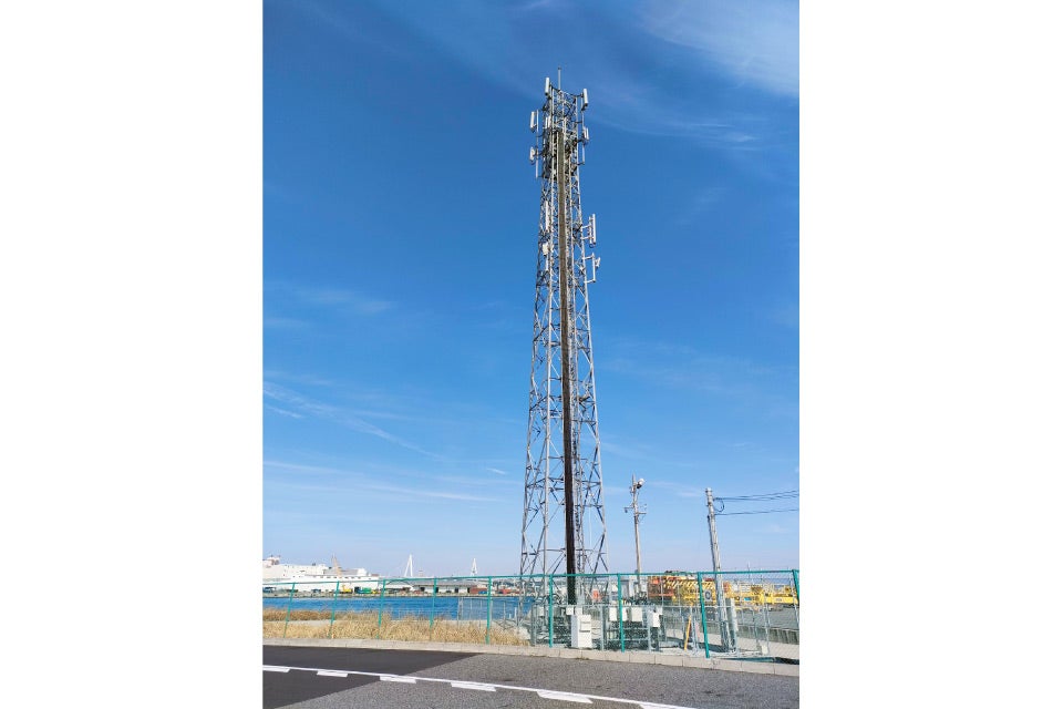 会場付近に新設した基地局