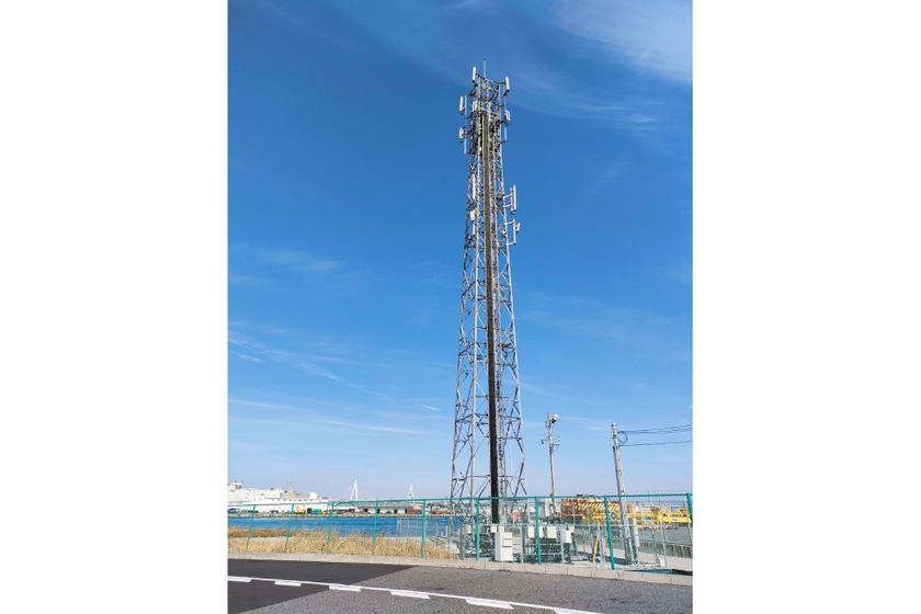 会場付近に新設した基地局