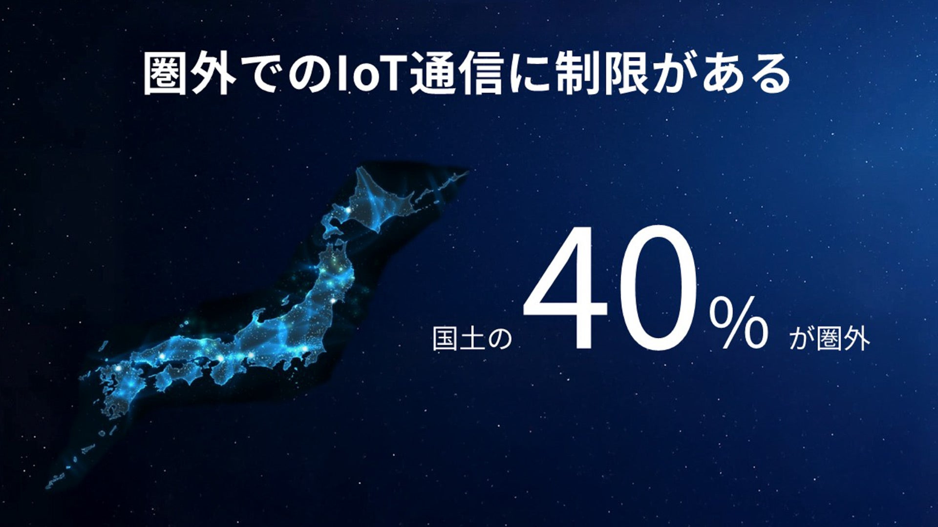 圏外でのIoT通信に制限がある