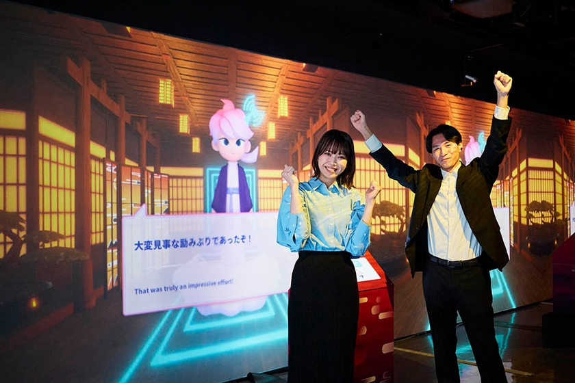 優勝者は、ドラムロールとスポットライトで盛り上げて「お主ぢゃ！」と繋宮神が発表してくれる