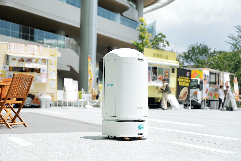 高輪ゲートウェイシティのロボット