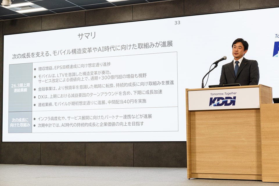 KDDI 代表取締役社長 CEO 松田 浩路