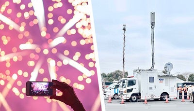 基地局が出張します！ フェスや花火大会など大型イベントでスマホがいつも通り使える理由