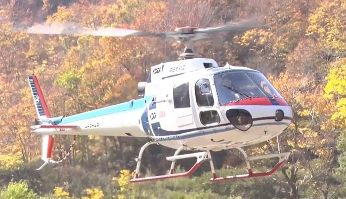 国内初の『ヘリコプター基地局』が電波を発射！ 空から遭難者の位置を特定