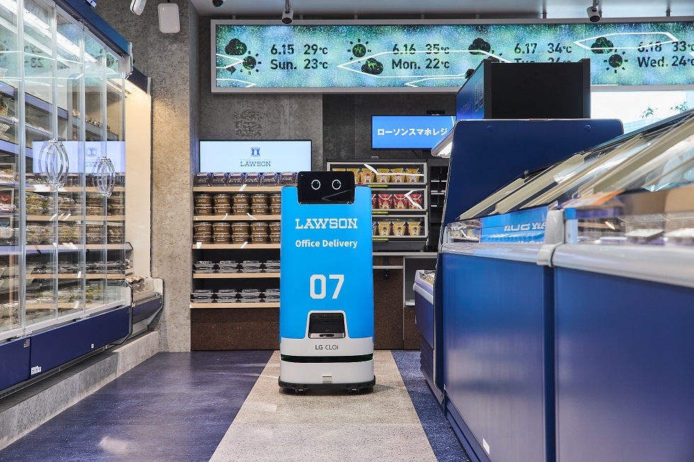 ビル内で働く人向けの自動配送ロボット