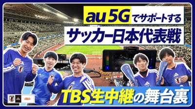 サッカー日本代表戦の臨場感ある映像を最新5Gで実現！TBS生中継の舞台裏